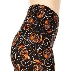 Reg One Size NEW MIX soft brush‎ swirly print leggings